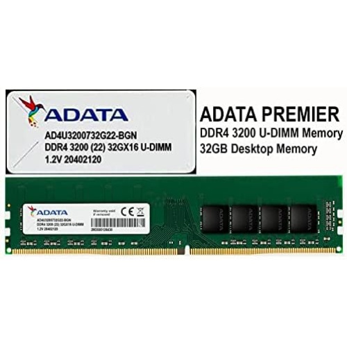 Adata Premier 8GB 3200MHz C22 DDR4 U-DIMM Ram