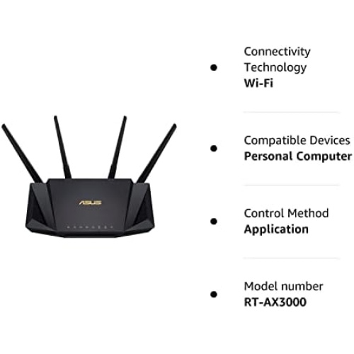 Asus RT-AX58U V2 AX3000 Dual Band WiFi 6 Router